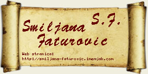 Smiljana Faturović vizit kartica
